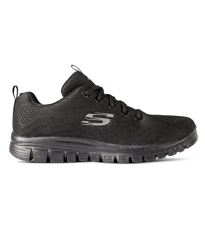 Skechers Women's Graceful Get Connected Shoes - Black