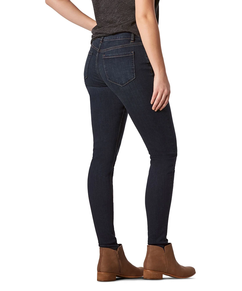 Women's Mid Rise Skinny Jeans - Dark Indigo