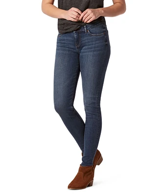 Women's Mid Rise Skinny Jeans - Medium Indigo