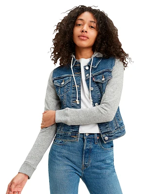 Levi's Women's Hybrid Original Trucker Jean Jacket - Indigolow