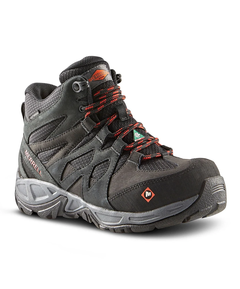 Merrell Work Women's Siren Aluminum Toe Composite Plate  Waterproof Hiker Boots - Black