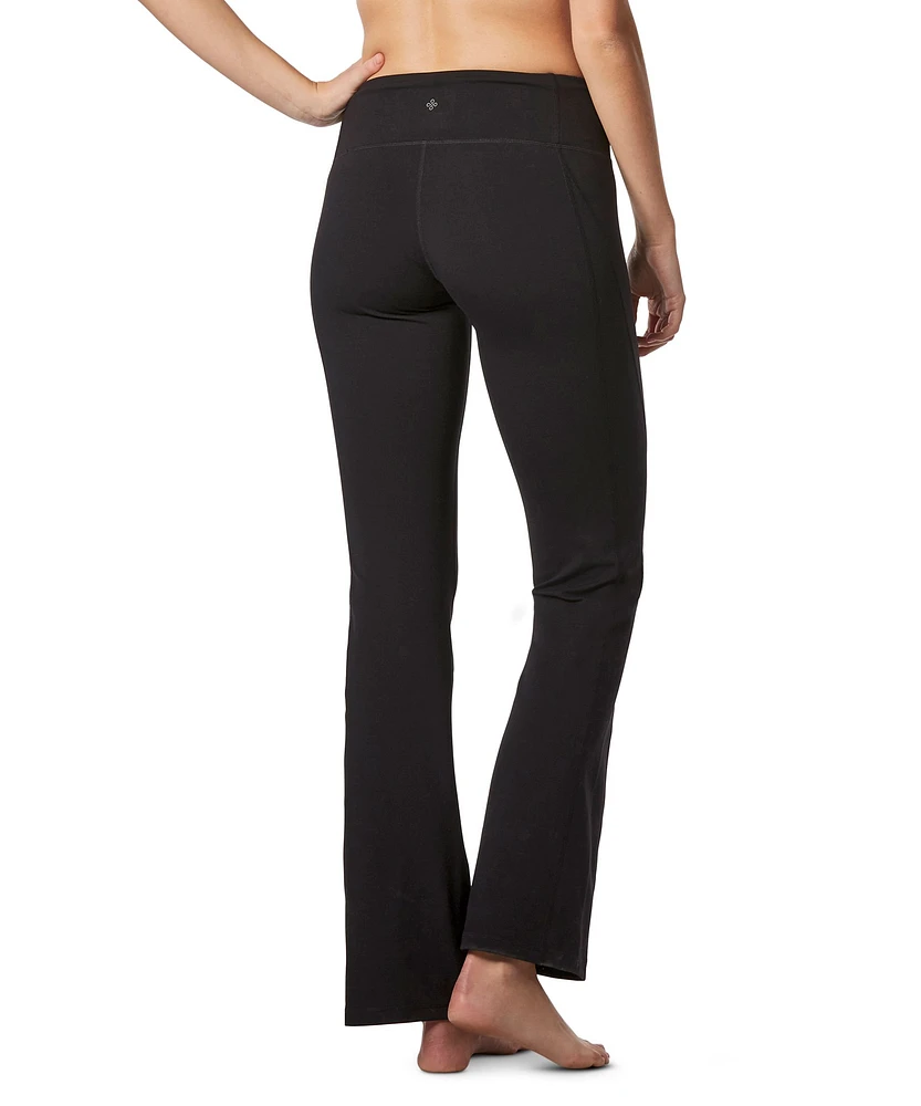 Shambhala Women's Mid Rise Live-In Comfort Flare Pants