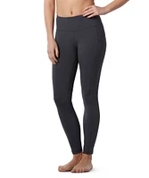 Women's Mid Rise Live-In Comfort Leggings with Side Pocket - Full Length