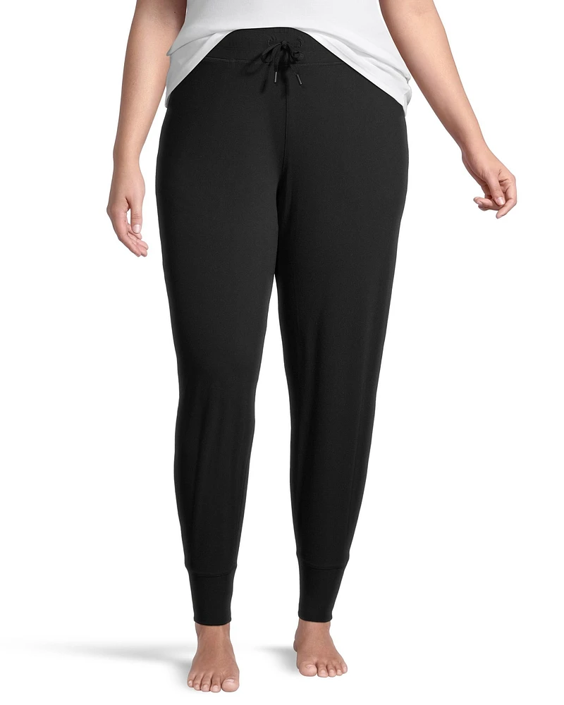 Shambhala Women's Mid Rise Live-In Comfort Fitted Jogger Pants