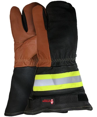 Watson Gloves Unisex Moscow Mule Performance Water Resistant High Visibility Winter - Black Brown