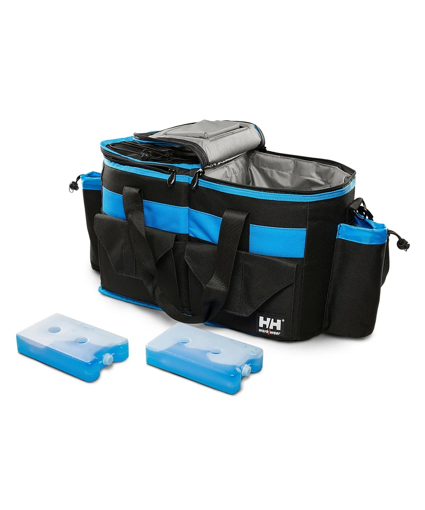 Helly Hansen Workwear Dual Compartment 24 Can Soft Side Cooler Bag with Freezer Packs