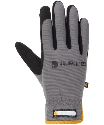 Carhartt Men's Thermal Lined Fast Dry Work Gloves - Grey