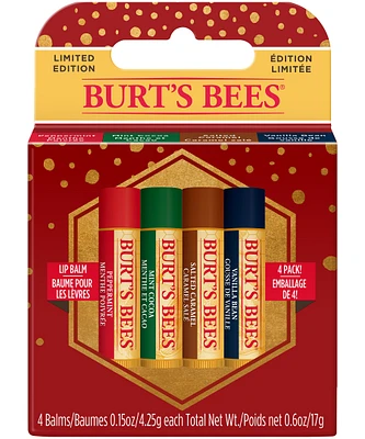 Burts Bees 4 Pack Natural Ingredient Hydrating Lip Balm Gift Set