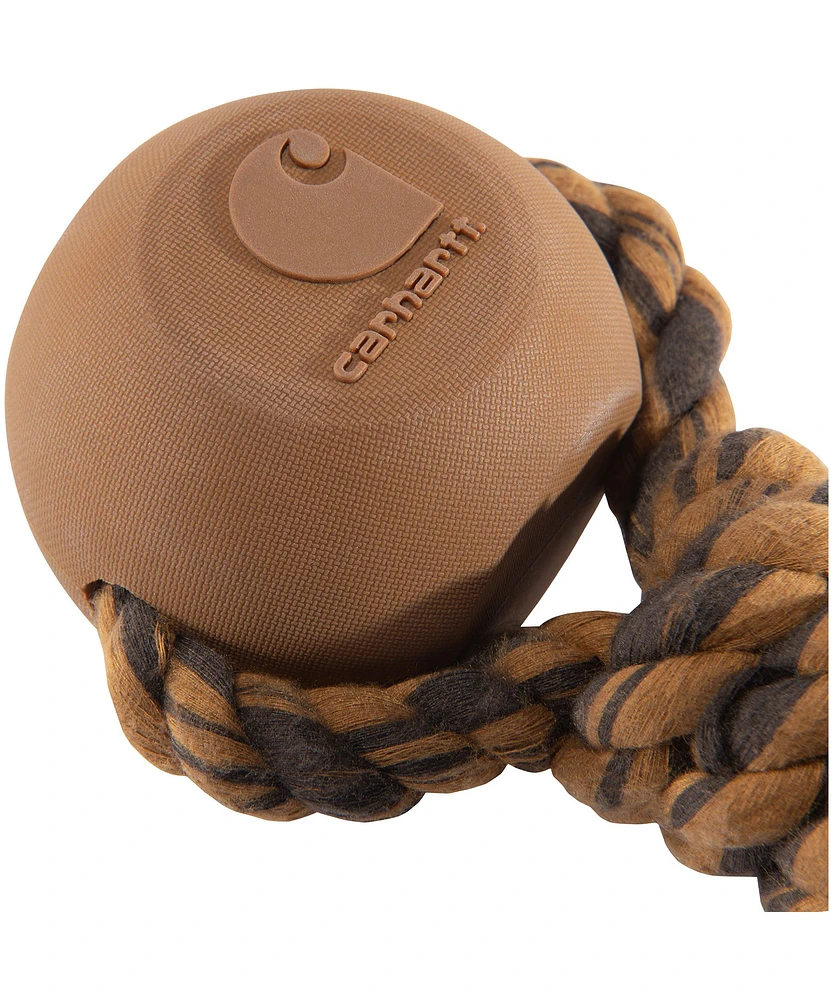 Carhartt Rope Bone Dog Chew - Carhartt Brown