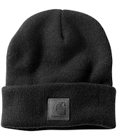 Carhartt Unisex Rubber Patch Knit Cuffed Beanie - Brown