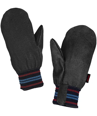 Tough Duck Men's Winter Leather Pile Lined Mittens