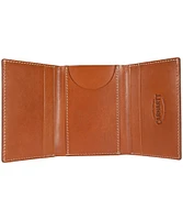 Carhartt Men's Buff Tanned Leather Rough Cut Five Card Pocket Trifold Wallet - Tan