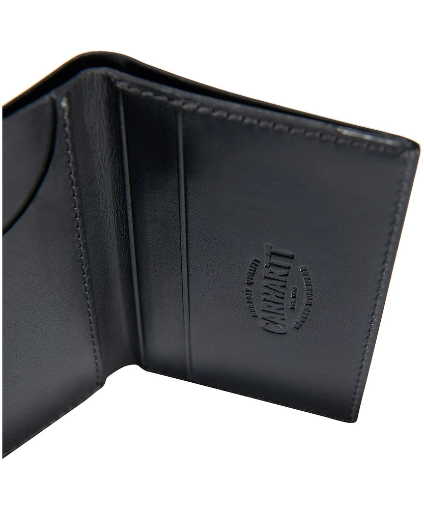 Carhartt Men's Rough Cut Trifold Wallet - Black