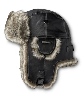 WindRiver Men's Faux Fur Insulated Aviator Hat