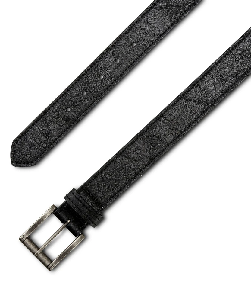 Denver Hayes Men's Durable Stitched Leather Belt