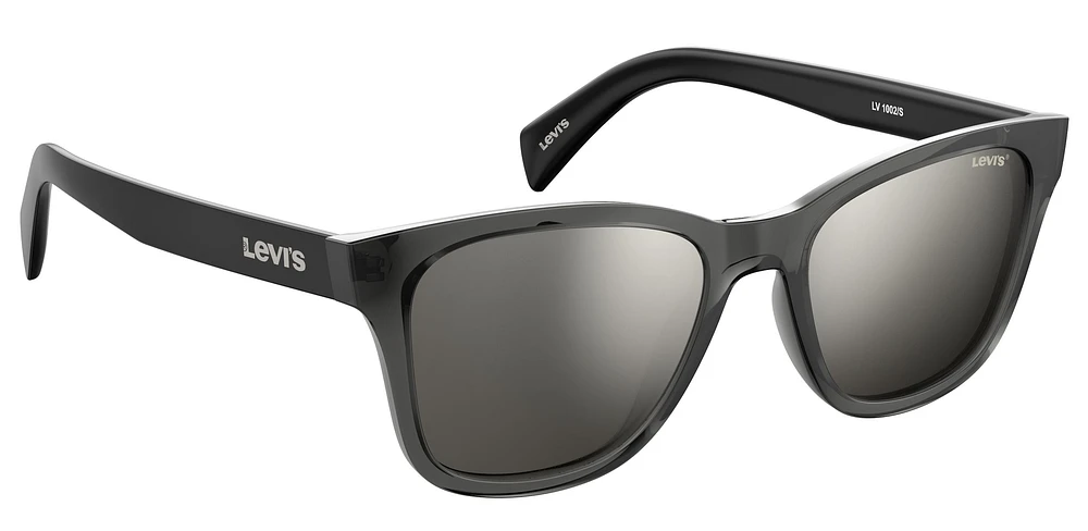 Levi's Unisex Plastic Framed Grey Sunglasses