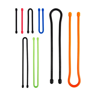 Nite Ize Gear Tie Reusable Twist Tie 8-inch 8-Pack Assorted