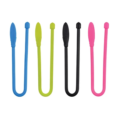 Nite Ize Gear Tie Cordable Twist Tie 6-inch 4-Pack Assorted