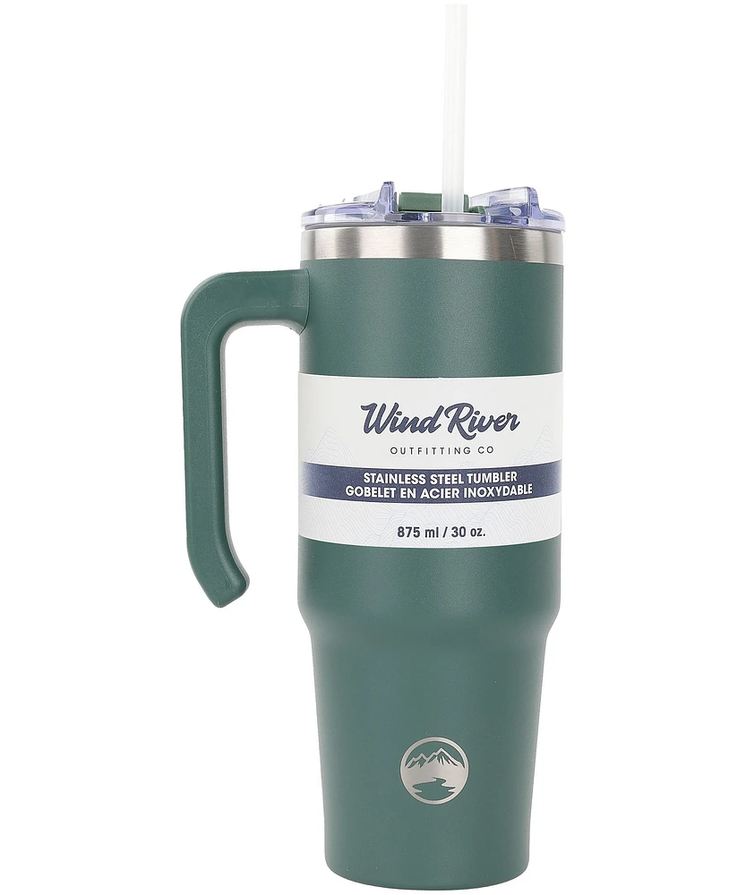 WindRiver 30 oz Tumbler with Straw and Handle