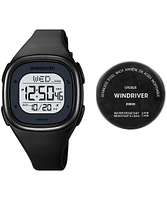 WindRiver Square Face Digital Watch - Black