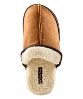 WindRiver Men's Faux Suede Mule Sherpa Lined Slippers