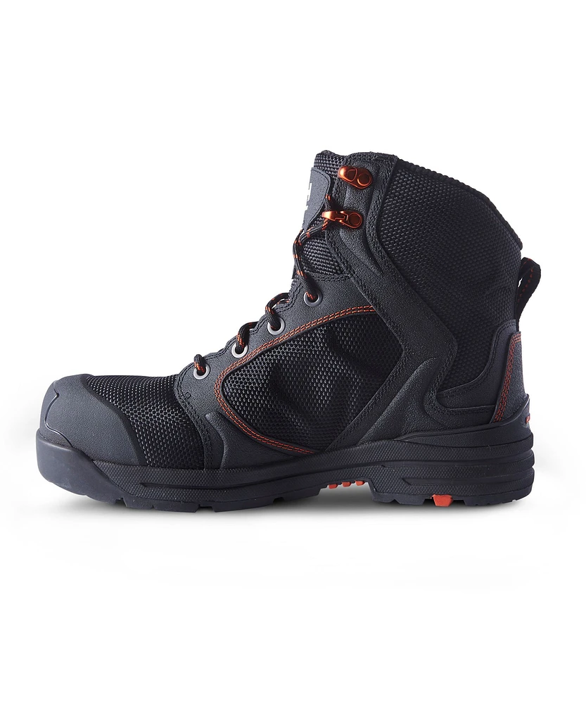 Helly Hansen Workwear Men's 6 Inch Aluminum Toe Composite Plate Ultra Light Work Boots - Black