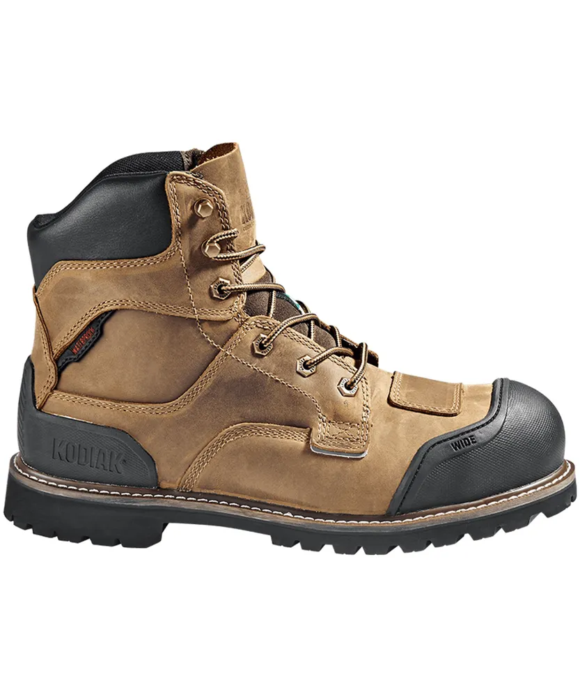 Kodiak Men's Composite Toe Plate Generations Widebody 6 Inch Waterproof Work Boots