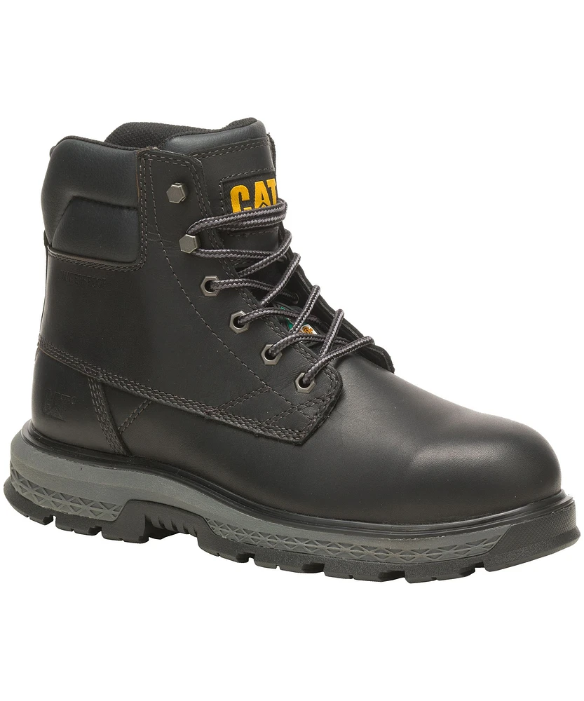 CAT Men's 6 Inch Exposition Alloy Toe Composite Plate Waterproof Work Boots