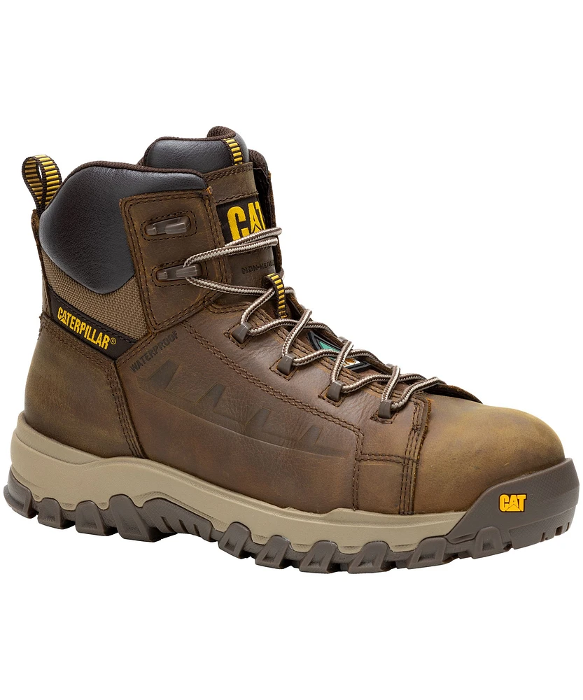 CAT Men's Threshold Rebound 6 Inch Composite Toe Plate Waterproof Work Boot