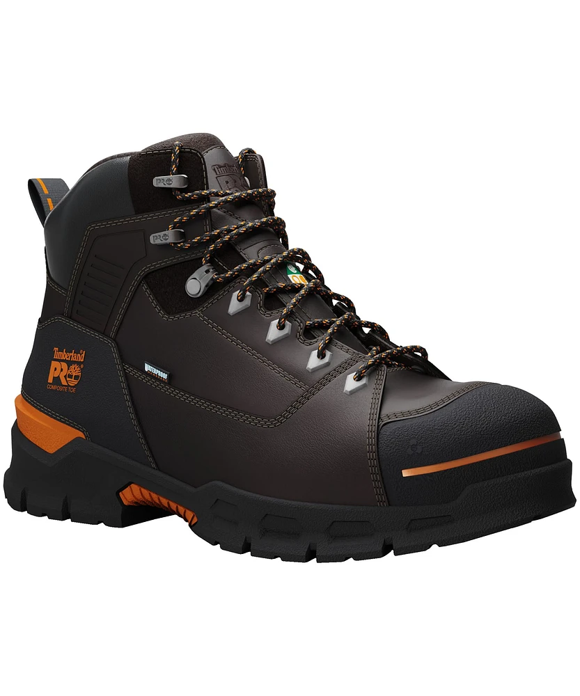 Timberland PRO Men's Endurance 6 Inch Composite Toe Steel Plate Waterproof Work Boots