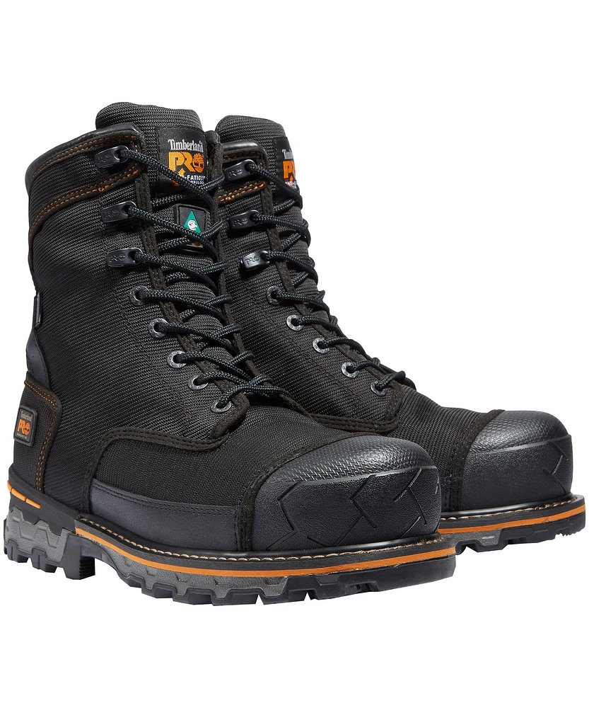 Timberland PRO Men's Boondock 8 Inch Composite Toe Plate Industrial Grade Waterproof Work Boots