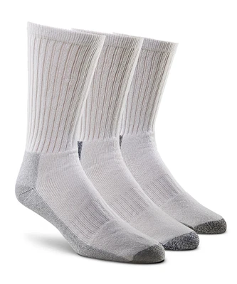 Matrix Men's 3 Pack Performance Quad Comfort Soil Buster Crew Socks