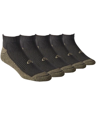 Copper Sole Men's 4+1 Bonus Pack Moisture Guard Low Cut Sport Socks