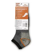 Copper Sole Men's 3 Pack Extreme Athletic Low Cut Socks with Moisture Guard