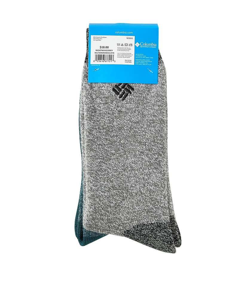 Columbia Men's 2-Pack Brushed Thermal Socks