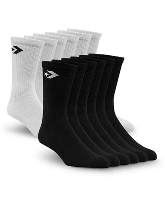 Converse Men's Crew Sport Socks, 6 Pack