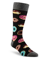 Denver Hayes Men's Food Pattern Novelty Crew Socks