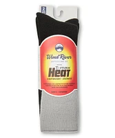 WindRiver Men's Lightweight Heat Thermal Boot Socks, 2 Pack