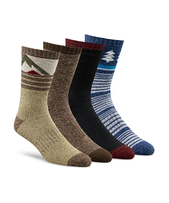 Columbia Men's Moisture Control Full Cushion Socks, 4 Pack