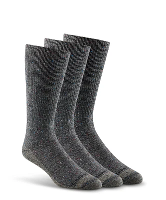 Copper Sole Casual Nep Crew Socks, 3 Pack