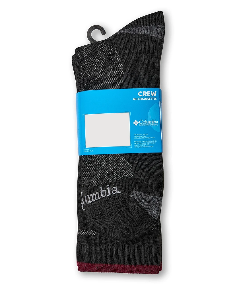 Columbia Men's Poly Mesh Crew Socks