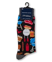 Denver Hayes Men's Novelty Food Pattern Casual Crew Socks