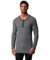 WindRiver Men's Heavy Rib Wool Henley Top