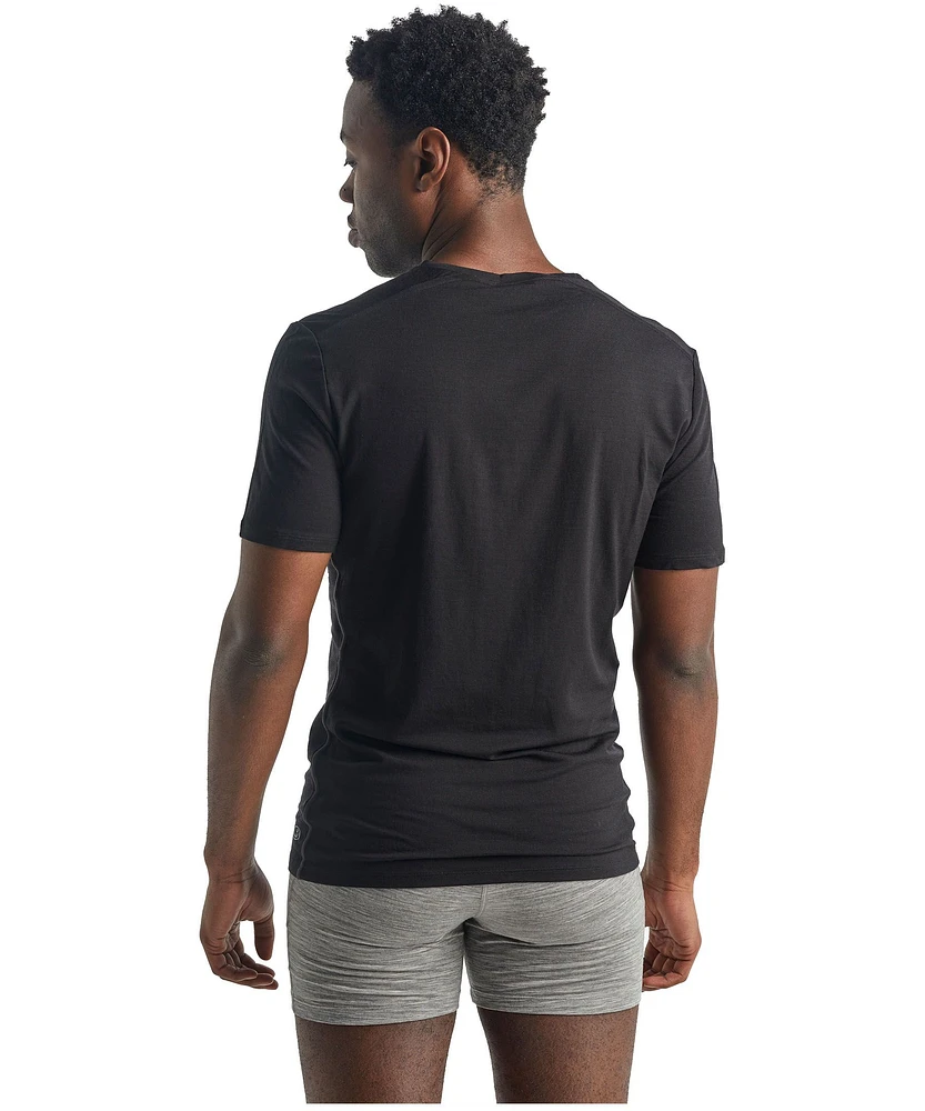 Icebreaker Men's Anatomica Short Sleeve V Neck Base Layer Top