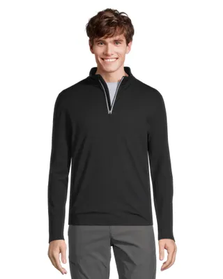 T-Max Men's Merino Wool 1/4 Zip Top