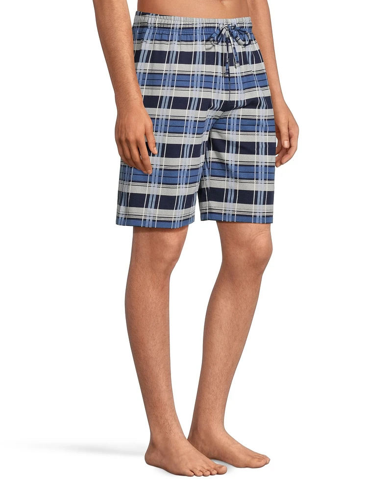 Denver Hayes Men's Jersey Plaid Lounge Shorts