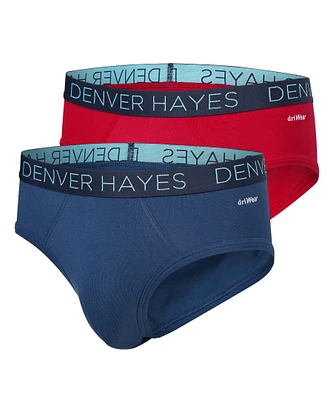 Denver Hayes Men's Fashion DriWear Sport Briefs, 2 Pack