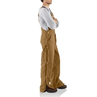 Carhartt Men's R37 Zip-To-Thigh Chap Unlined Front Bib Overall - Brown