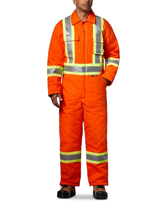 Tough Duck Men's Cotton Lined Coverall With 4 Inch Striping