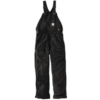 Carhartt Men's Duck Bib Flame Resistant Overalls - Black